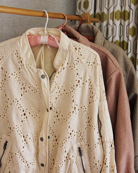 Free People Lace Jacket, Boho Free People Jackets & Bombers from