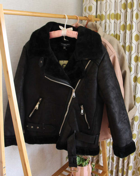 Suede Shearling Coat: Featured Product Image