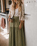 Block Print Maxi Skirt: Alternate View #1