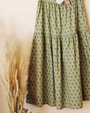 Block Print Maxi Skirt: Alternate View #4