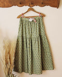Block Print Maxi Skirt: Alternate View #1