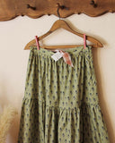 Block Print Maxi Skirt: Alternate View #2