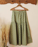 Block Print Maxi Skirt: Alternate View #5
