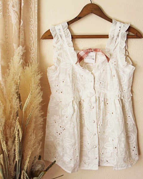 OHTORO Eyelet Lace Blouse オオトロ　ホワイト　完売品 OHTORO Eyelet Lace Blouse オオトロ ホワイト 完売品 eyelet lace