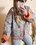 Cottage Floral Quilt Jacket: Alternate View #2