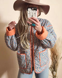 Cottage Floral Quilt Jacket: Alternate View #9