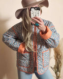 Cottage Floral Quilt Jacket: Alternate View #1