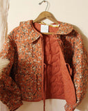 Lovie Quilted Jacket in Rust: Alternate View #4