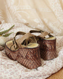 Vintage Woven 70's Sandals: Alternate View #3