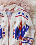 Johnny Aztec Sweater in White: Alternate View #4