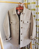 Oat & Sage Shirt Jacket: Alternate View #2