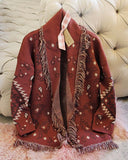 Paisley Blanket Sweater in Red Rocks: Alternate View #1