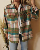 Pink Plaid Shirt Jacket: Alternate View #6