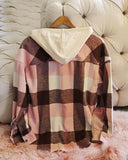 Pink Gingham Plaid Shirt Jacket: Alternate View #5
