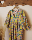 Poppies Cotton Dress in Pink: Alternate View #3