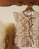 Russet Quilted Vest in Pink: Alternate View #3