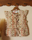 Russet Quilted Vest in Pink: Alternate View #1
