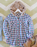Snowy Canoe Plaid Top in Pine: Alternate View #1