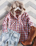Snowy Canoe Plaid Top: Alternate View #1