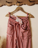 Gingham Barrel Pants in Pink: Alternate View #3