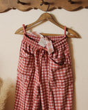 Gingham Barrel Pants in Pink: Alternate View #4