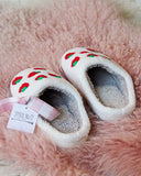 Snowy Strawberry Slippers: Alternate View #3