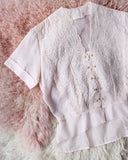 Vintage 1950's French Chiffon Blouse: Alternate View #2