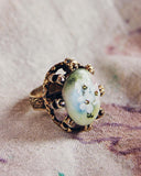 Vintage Dried Florals Ring: Alternate View #1