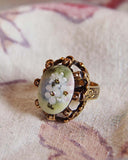 Vintage Dried Florals Ring: Alternate View #2
