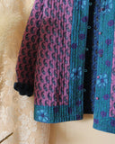 Vintage Quilted Block Print Jacket: Alternate View #5