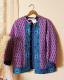Vintage Quilted Block Print Jacket: Alternate View #1
