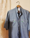 Vintage Chambray Embroidered Shirt: Alternate View #2