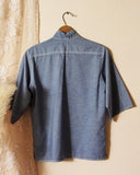 Vintage Chambray Embroidered Shirt: Alternate View #4
