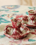 Vintage Cottage Candlestick Holders: Alternate View #2