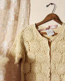 Vintage Crochet Sweater Top: Alternate View #2