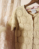 Vintage Crochet Sweater Top: Alternate View #3