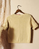 Vintage Crochet Sweater Top: Alternate View #4