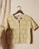 Vintage Crochet Sweater Top: Alternate View #1