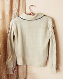 On Hold~ Vintage Fleur Toggle Sweater: Alternate View #4