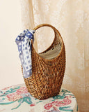 Vintage French Market Bag: Alternate View #1