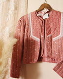 Vintage Quilted Vest & Jacket Set: Alternate View #1