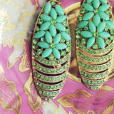 Moonwind Earrings in Mint: Alternate View #2