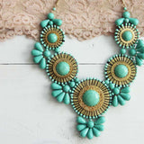 Bohemian Romance Necklace in Mint: Alternate View #2