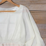 Lace and Quartz Dress in Ivory: Alternate View #3