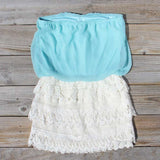 Laced Aura Dress in Mint: Alternate View #3