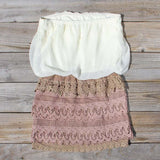 Laced Aura Dress in Sand: Alternate View #2