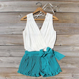 Pintucks & Chiffon Romper: Alternate View #1