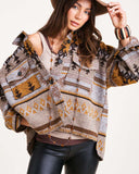 Bozeman Cozy Jacket in Mustard: Alternate View #2
