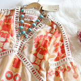 70's Siren Tunic Dress in Peach (wholesale): Alternate View #3