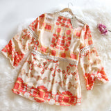 70's Siren Tunic Dress in Peach (wholesale): Alternate View #5